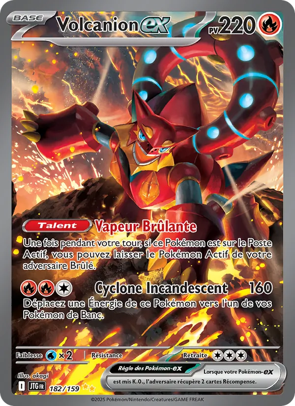 Carte Pokémon Volcanion-ex de l'extension Aventures Ensemble