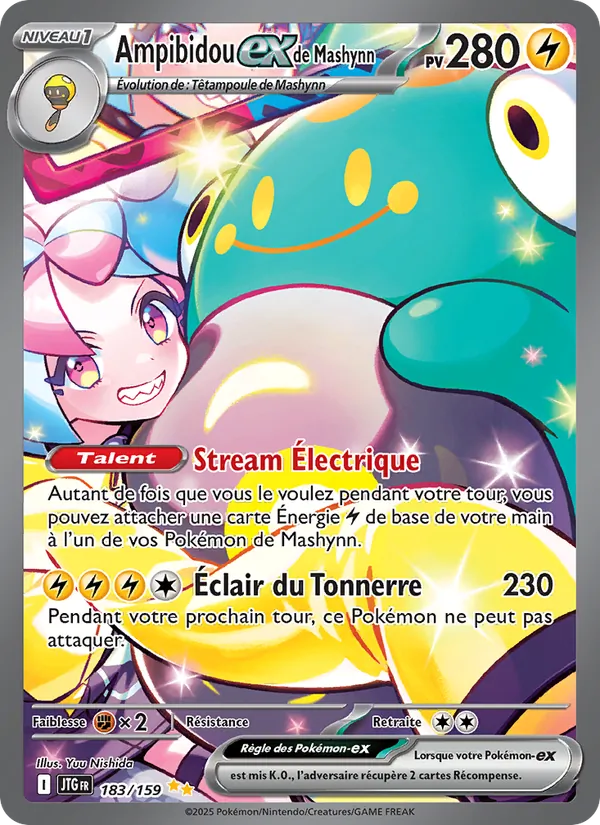 Carte Pokémon Ampibidou-ex de Mashynn de l'extension Aventures Ensemble