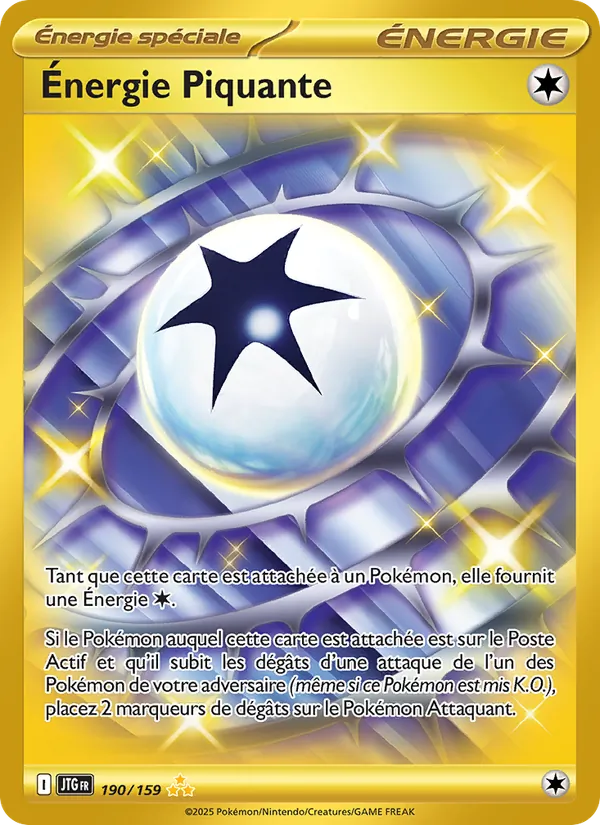 Carte Pokémon Énergie Piquante de l'extension Aventures Ensemble