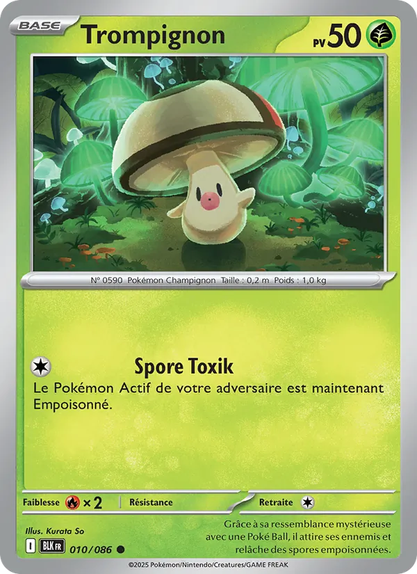 Carte Pokémon Trompignon de l'extension Foudre Noire
