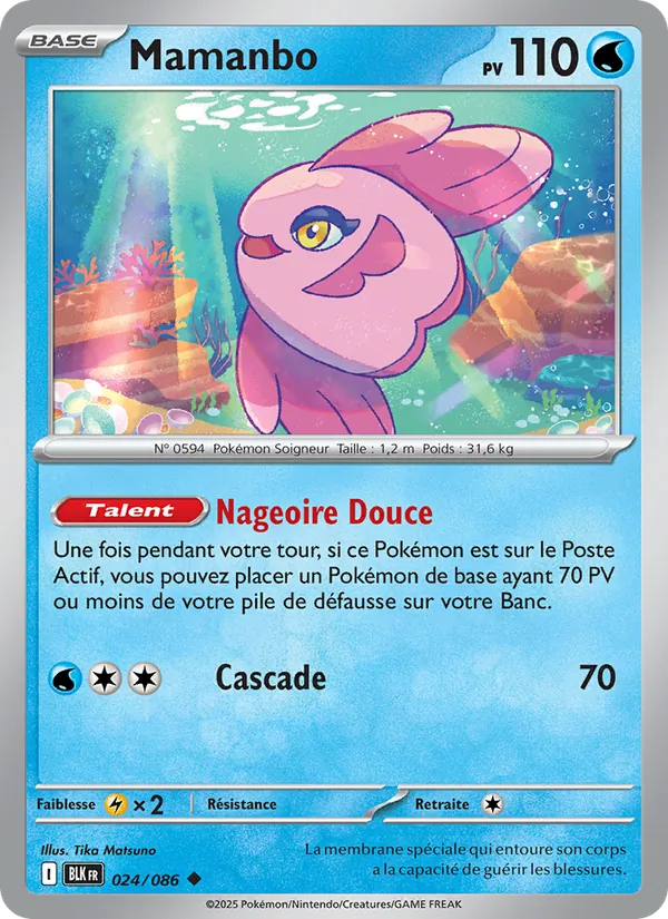 Carte Pokémon Mamanbo de l'extension Foudre Noire