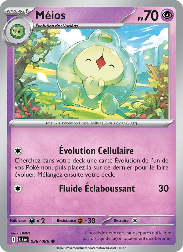 Carte Pokémon Méios de l'extension Foudre Noire