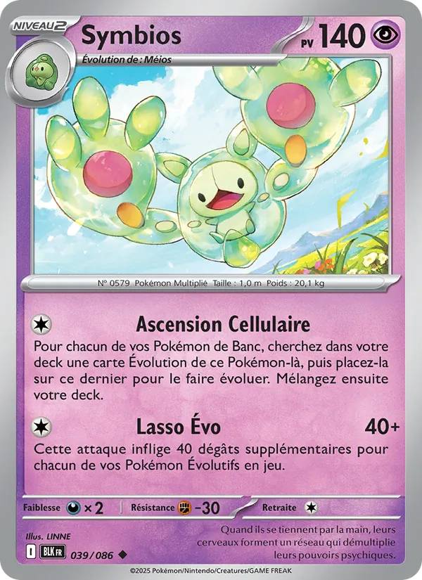 Carte Pokémon Symbios de l'extension Foudre Noire