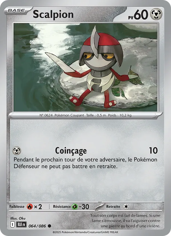 Carte Pokémon Scalpion de l'extension Foudre Noire