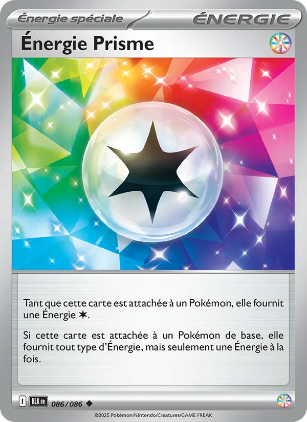 Carte Pokémon Énergie Prisme de l'extension Foudre Noire