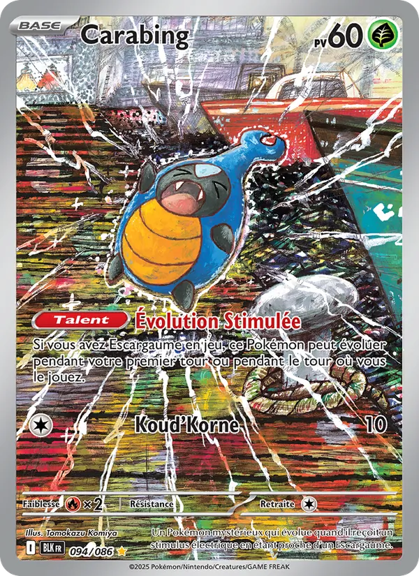 Carte Pokémon Carabing de l'extension Foudre Noire