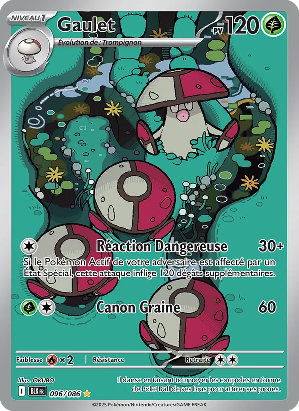 Carte Pokémon Gaulet de l'extension Foudre Noire