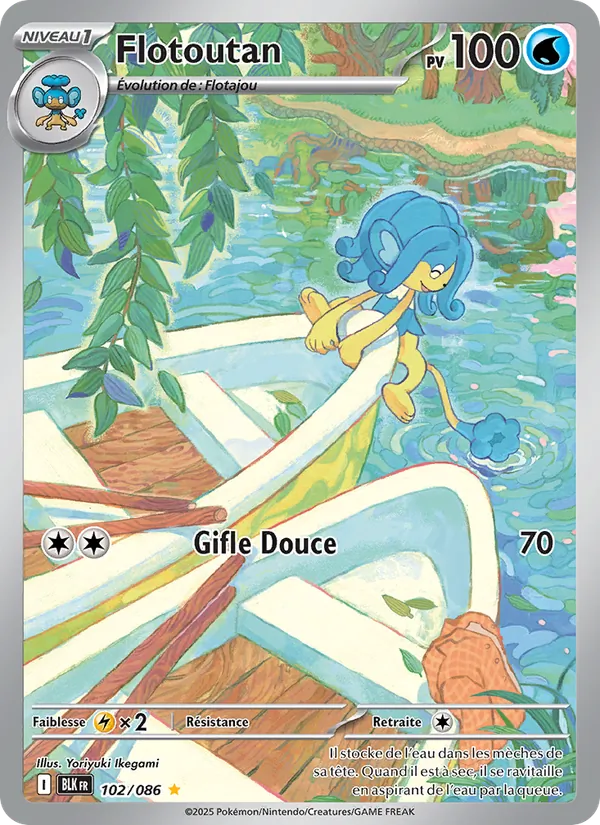 Carte Pokémon Flotoutan de l'extension Foudre Noire