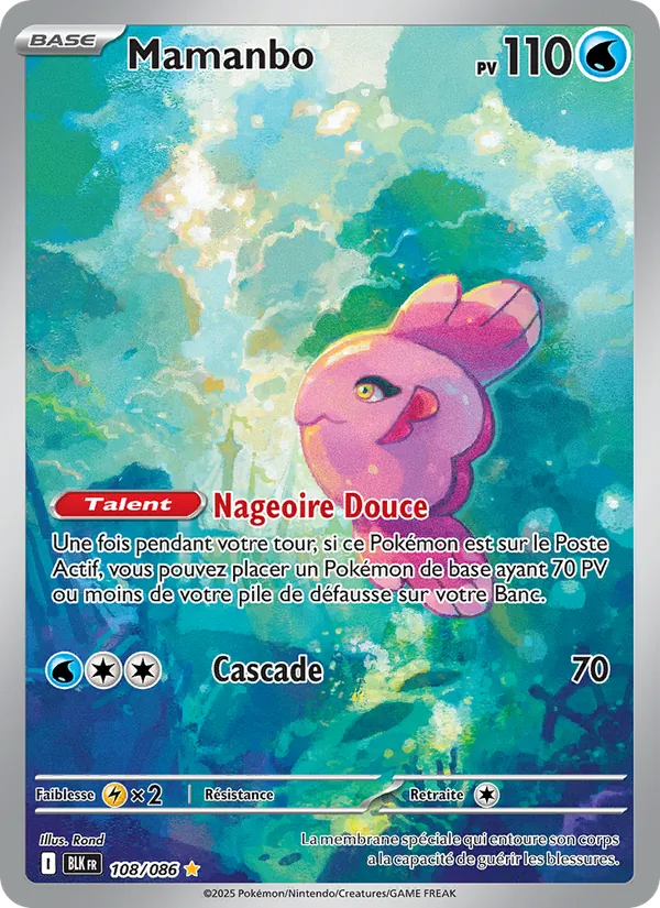 Carte Pokémon Mamanbo de l'extension Foudre Noire