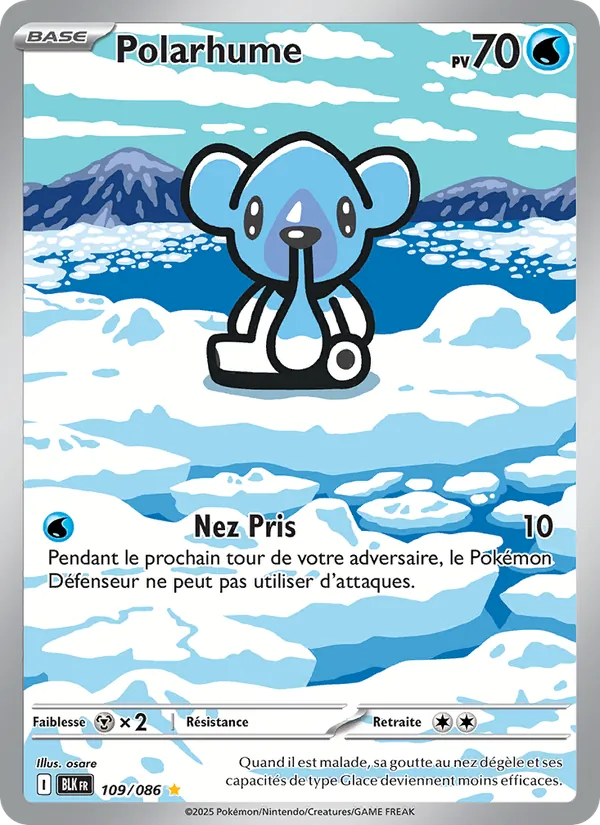 Carte Pokémon Polarhume de l'extension Foudre Noire