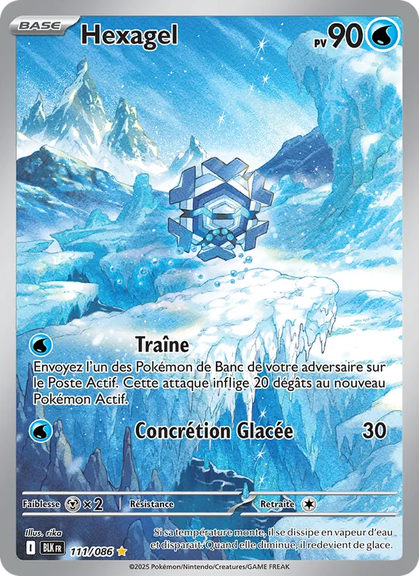 Carte Pokémon Hexagel de l'extension Foudre Noire