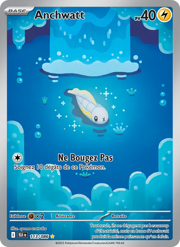 Carte Pokémon Anchwatt de l'extension Foudre Noire