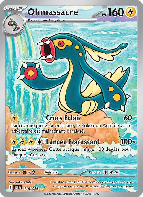 Carte Pokémon Ohmassacre de l'extension Foudre Noire