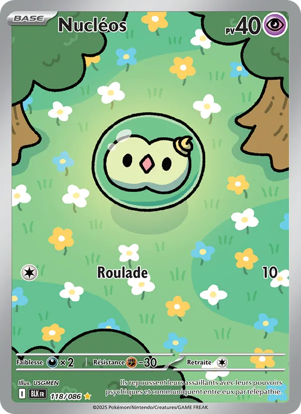 Carte Pokémon Nucléos de l'extension Foudre Noire