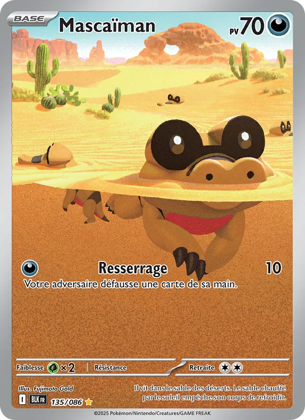 Carte Pokémon Mascaïman de l'extension Foudre Noire