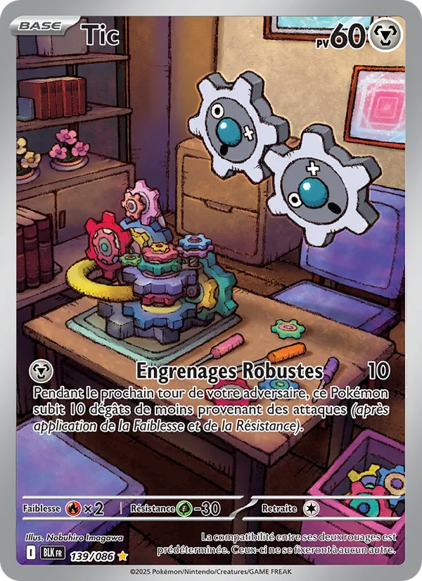 Carte Pokémon Tic de l'extension Foudre Noire
