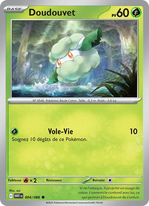 Carte Pokémon Doudouvet de l'extension Flamme Blanche