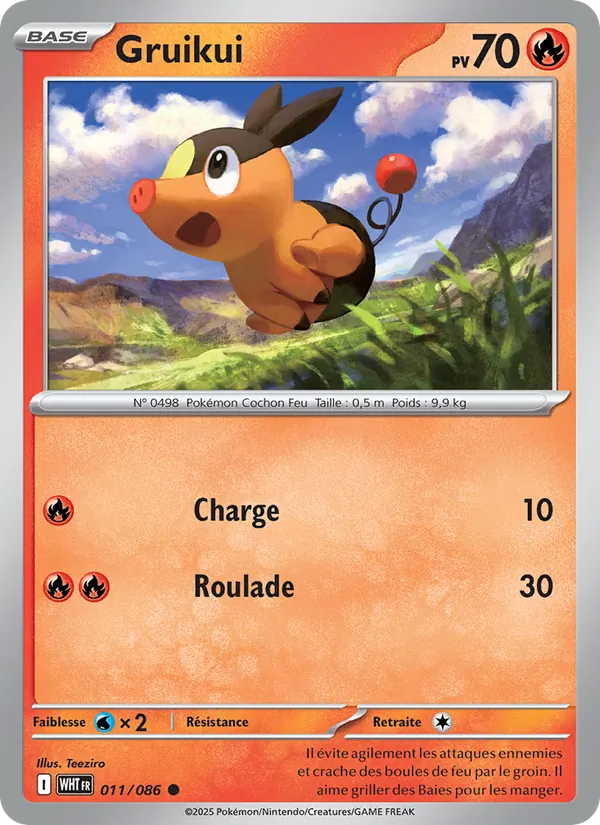 Carte Pokémon Gruikui de l'extension Flamme Blanche
