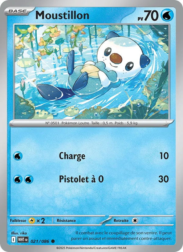 Carte Pokémon Moustillon de l'extension Flamme Blanche