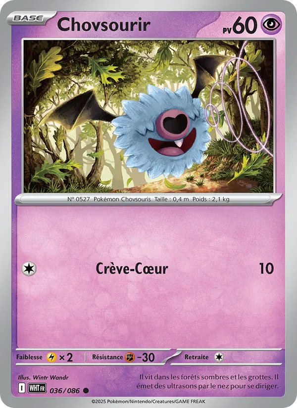 Carte Pokémon Chovsourir de l'extension Flamme Blanche