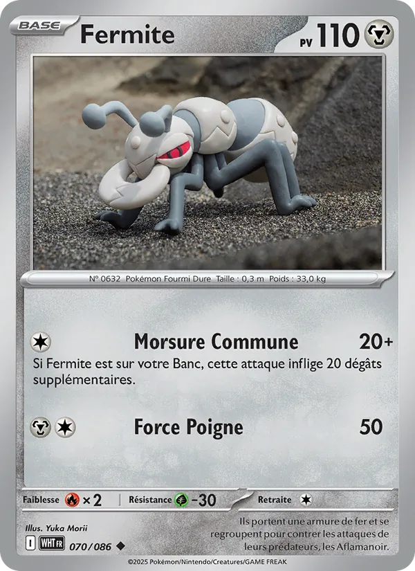 Carte Pokémon Fermite de l'extension Flamme Blanche
