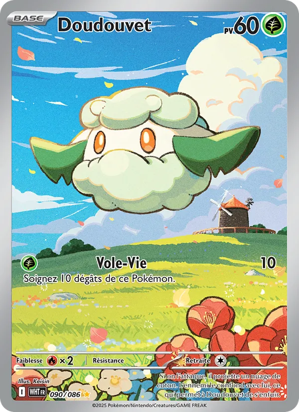 Carte Pokémon Doudouvet de l'extension Flamme Blanche