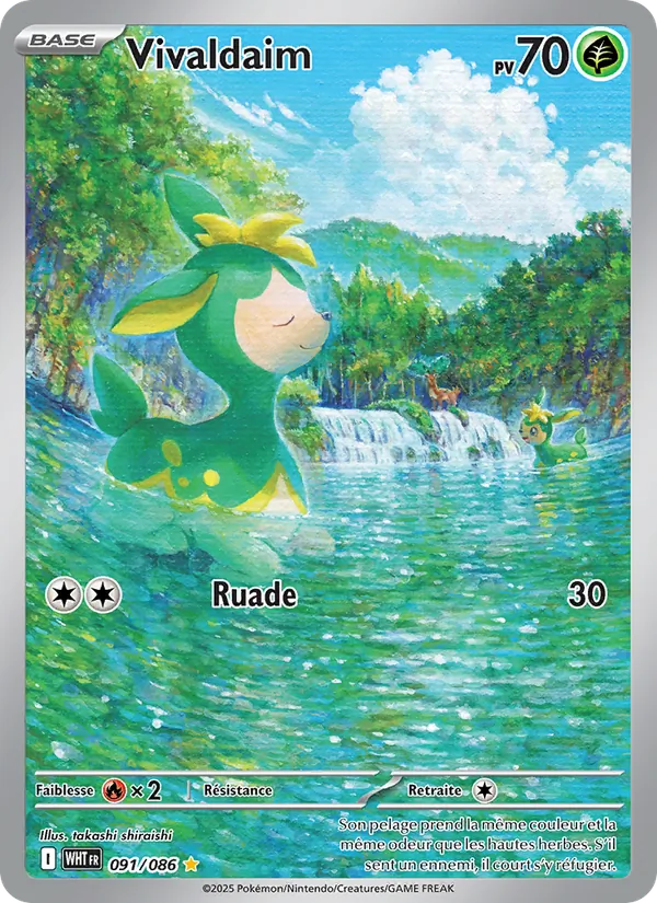 Carte Pokémon Vivaldaim de l'extension Flamme Blanche