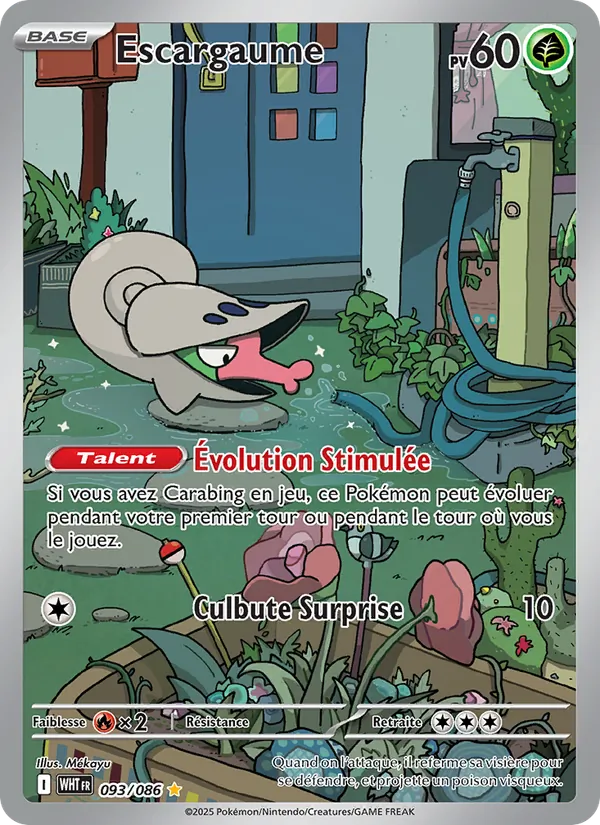 Carte Pokémon Escargaume de l'extension Flamme Blanche