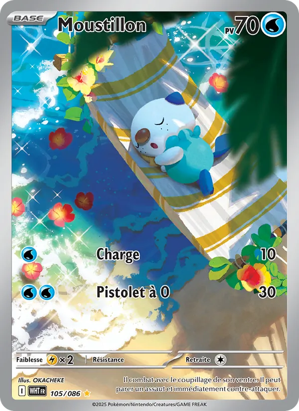 Carte Pokémon Moustillon de l'extension Flamme Blanche