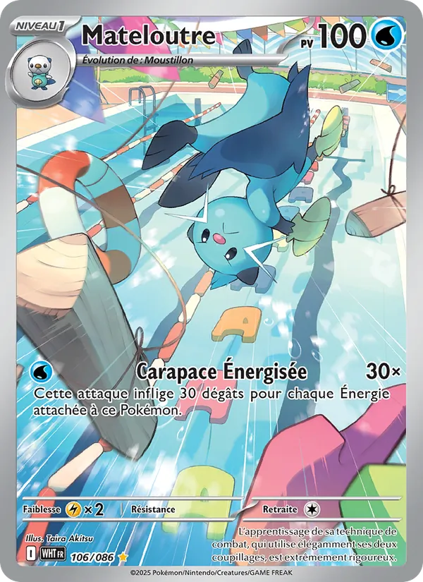 Carte Pokémon Mateloutre de l'extension Flamme Blanche