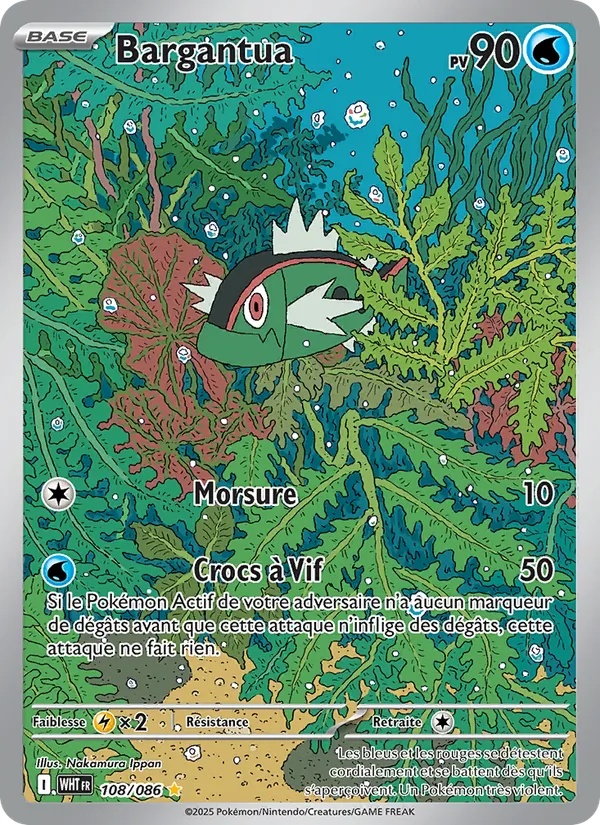 Carte Pokémon Bargantua de l'extension Flamme Blanche
