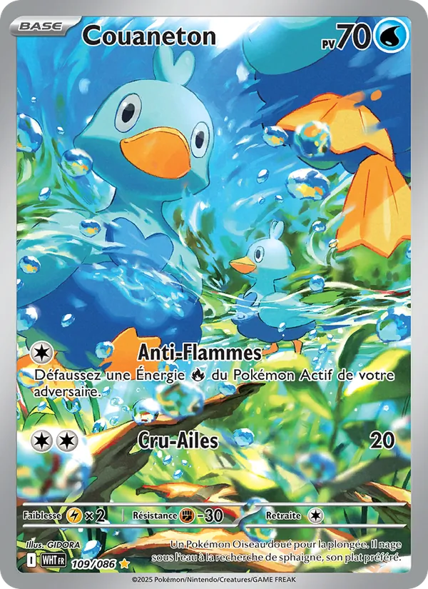Carte Pokémon Couaneton de l'extension Flamme Blanche