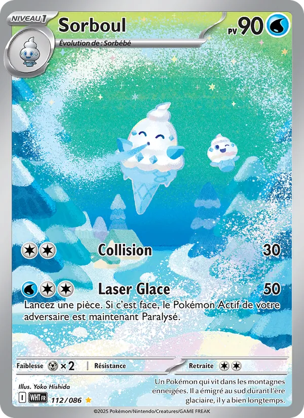 Carte Pokémon Sorboul de l'extension Flamme Blanche