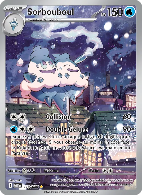 Carte Pokémon Sorbouboul de l'extension Flamme Blanche