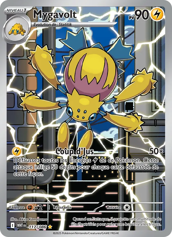 Carte Pokémon Mygavolt de l'extension Flamme Blanche