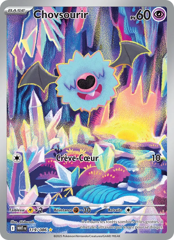 Carte Pokémon Chovsourir de l'extension Flamme Blanche