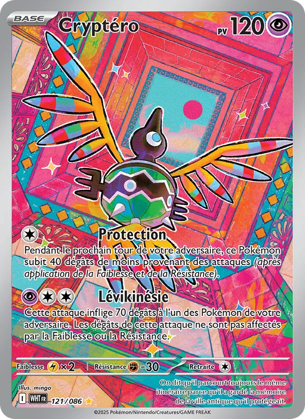 Carte Pokémon Cryptéro de l'extension Flamme Blanche