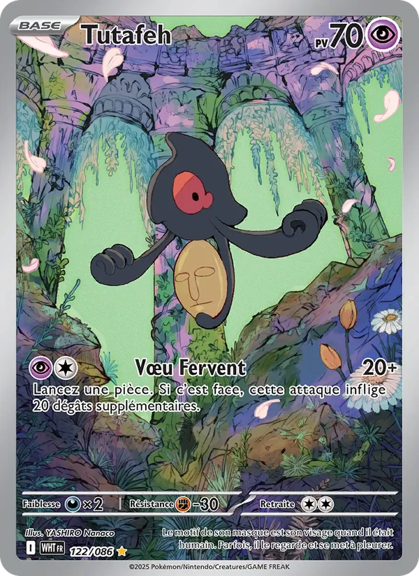 Carte Pokémon Tutafeh de l'extension Flamme Blanche