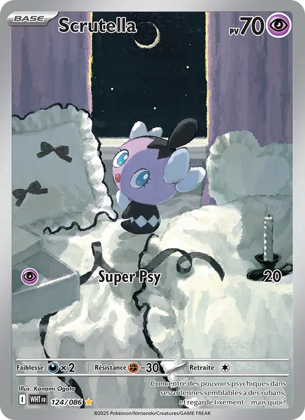 Carte Pokémon Scrutella de l'extension Flamme Blanche