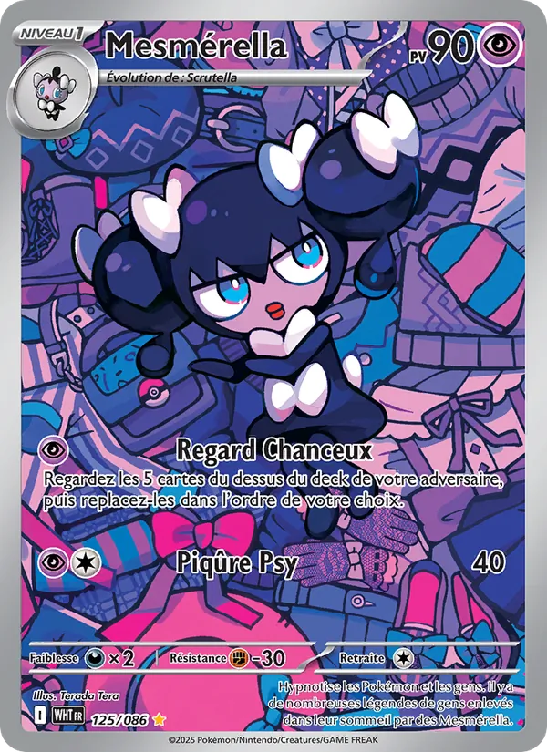Carte Pokémon Mesmérella de l'extension Flamme Blanche
