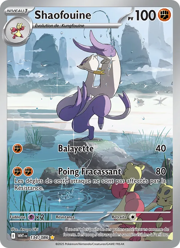 Carte Pokémon Shaofouine de l'extension Flamme Blanche