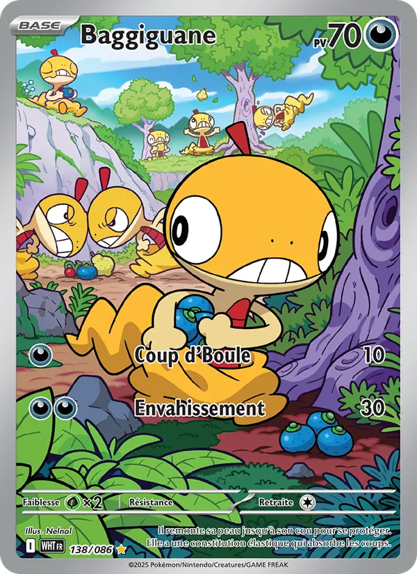 Carte Pokémon Baggiguane de l'extension Flamme Blanche
