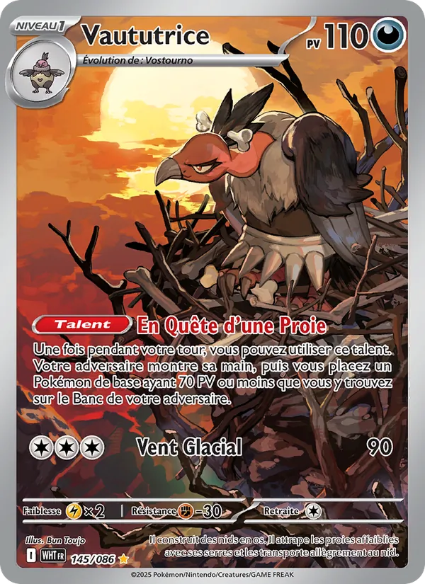 Carte Pokémon Vaututrice de l'extension Flamme Blanche