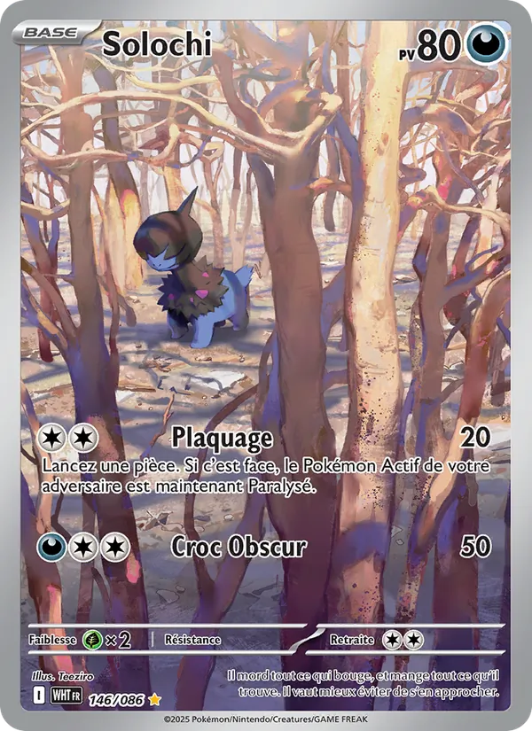 Carte Pokémon Solochi de l'extension Flamme Blanche