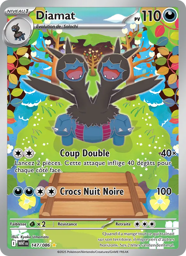 Carte Pokémon Diamat de l'extension Flamme Blanche