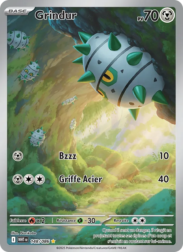 Carte Pokémon Grindur de l'extension Flamme Blanche