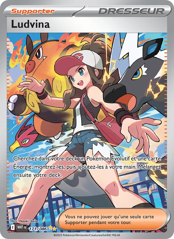 Carte Pokémon Ludvina de l'extension Flamme Blanche