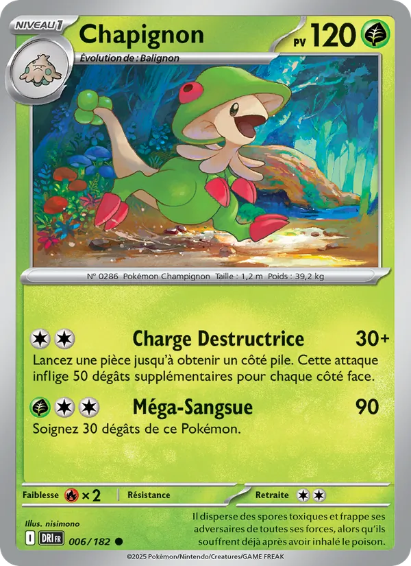 Carte Pokémon Chapignon de l'extension Rivalités Destinées