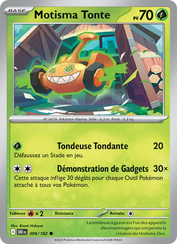 Carte Pokémon Motisma Tonte de l'extension Rivalités Destinées
