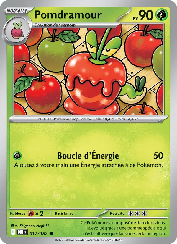 Carte Pokémon Pomdramour de l'extension Rivalités Destinées